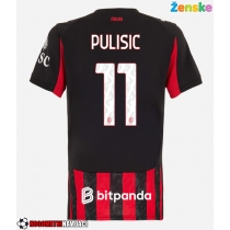 Ženske Nogometnih dresov AC Milan Christian Pulisic #11 Domači 2025-26 Kratki rokavi
